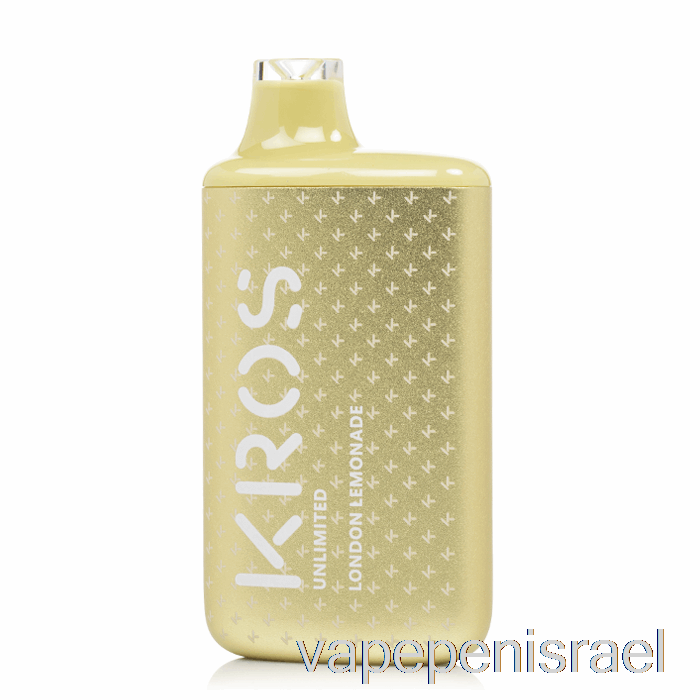 חד פעמי Vape Israel Kros ללא הגבלה 6000 לימונדה לונדון חד פעמית